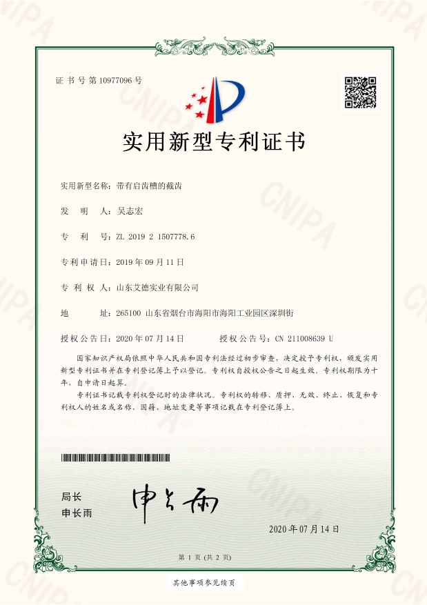 带有启齿槽的截齿